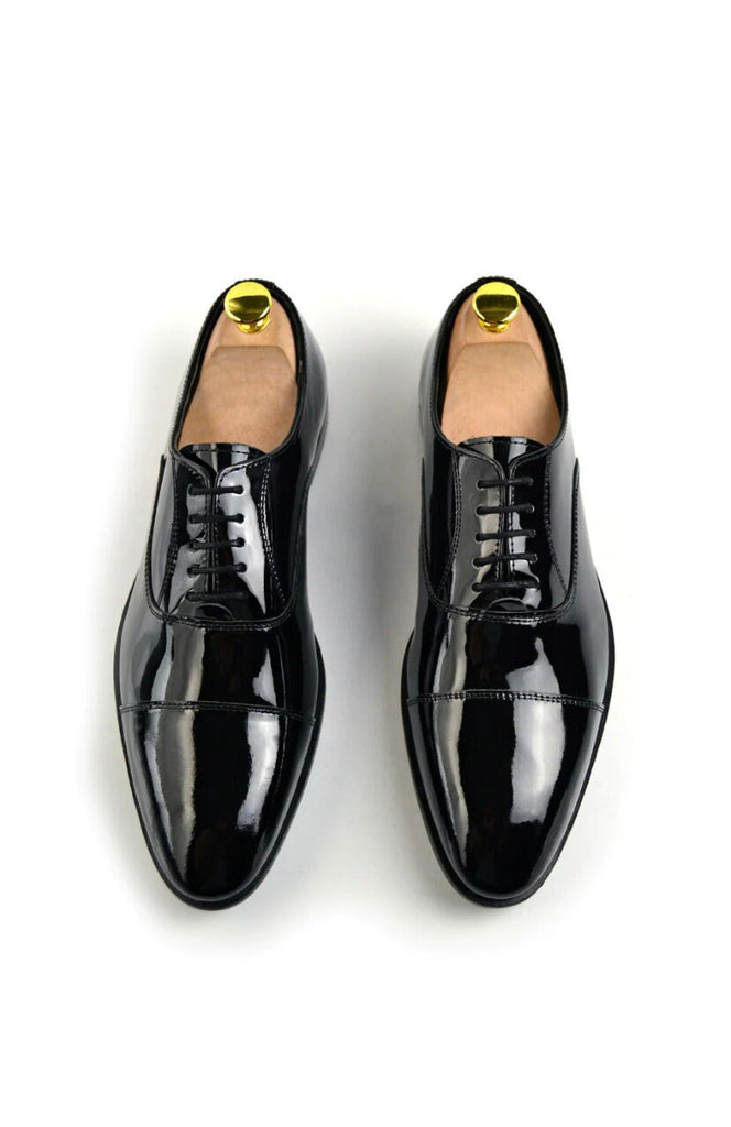 Black Patent Oxford Shoes – As Stylish as a Hitman’s Signature Look